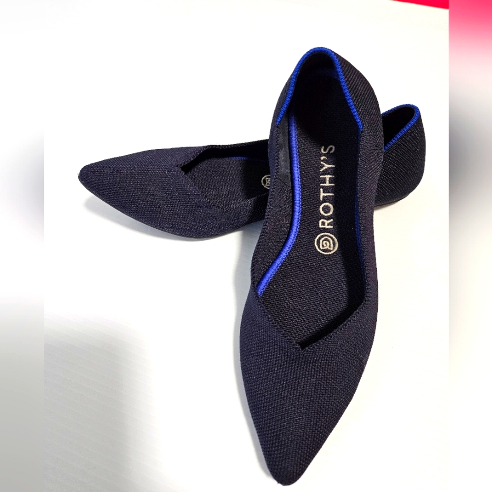 Rothy's Black Pointed Flats